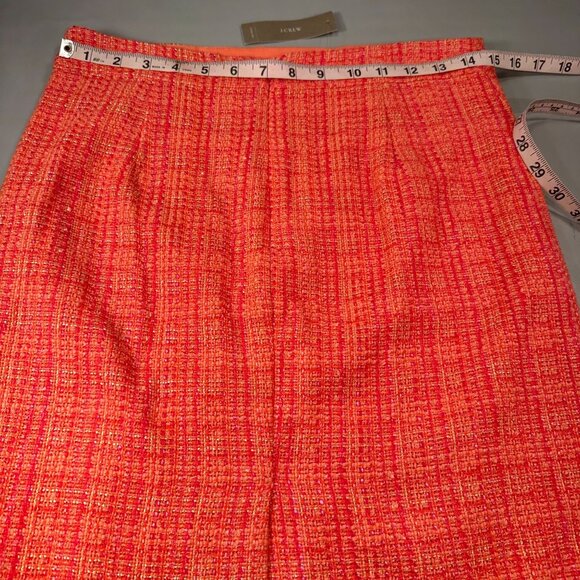J Crew No 2 Pencil Tweed Skirt Womens Wool Blend Lined Workwear Straight Career - Picture 12 of 15